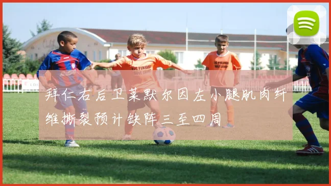 拜仁右后卫莱默尔因左小腿肌肉纤维撕裂预计缺阵三至四周